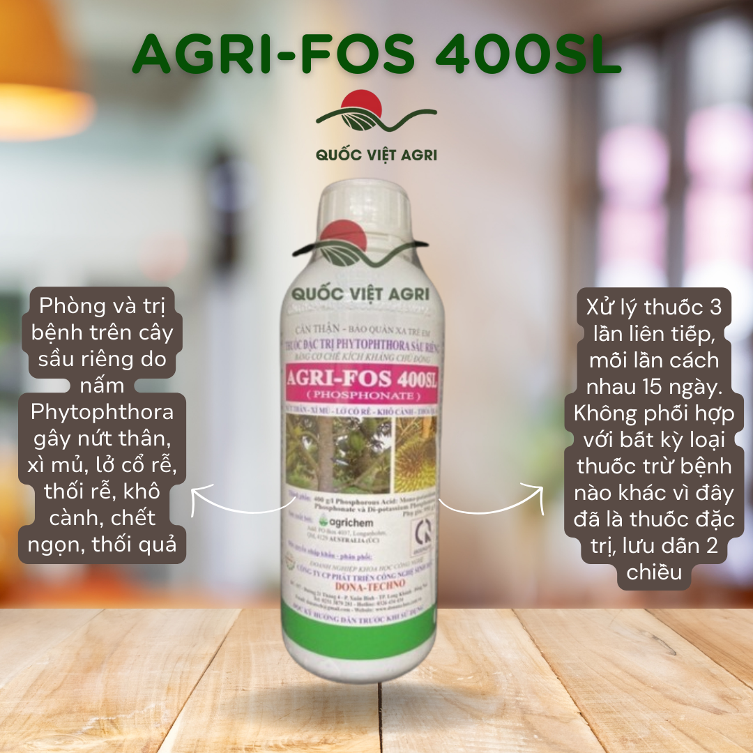 Phân bón lá - agri-fos 400sl sầu riêng - 1000ml