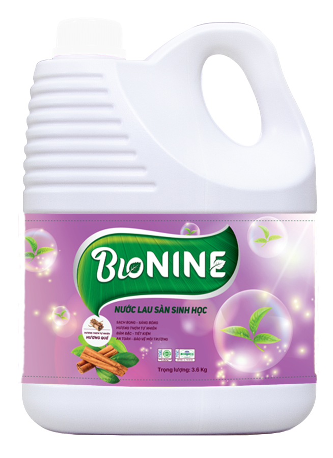 Nước lau sàn BIO NINE 3,6kg (Hương Quế)