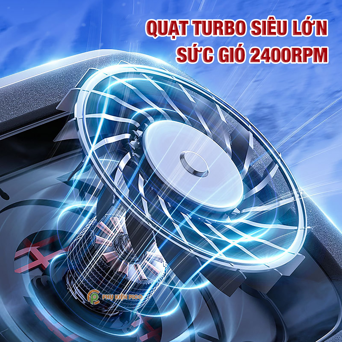 Quạt tản nhiệt laptop Memo FL08 tản khí nén turbo 2400RPM giảm nhiệt thực sự chuyên dụng cho máy tính đồ họa gaming - Đế tản nhiệt Laptop