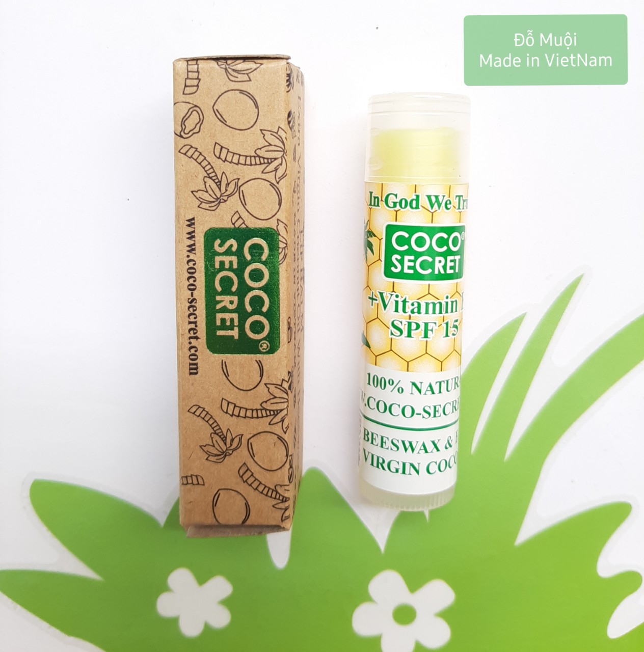 [HCM]Son dưỡng môi dầu dừa sáp ong Coco secret