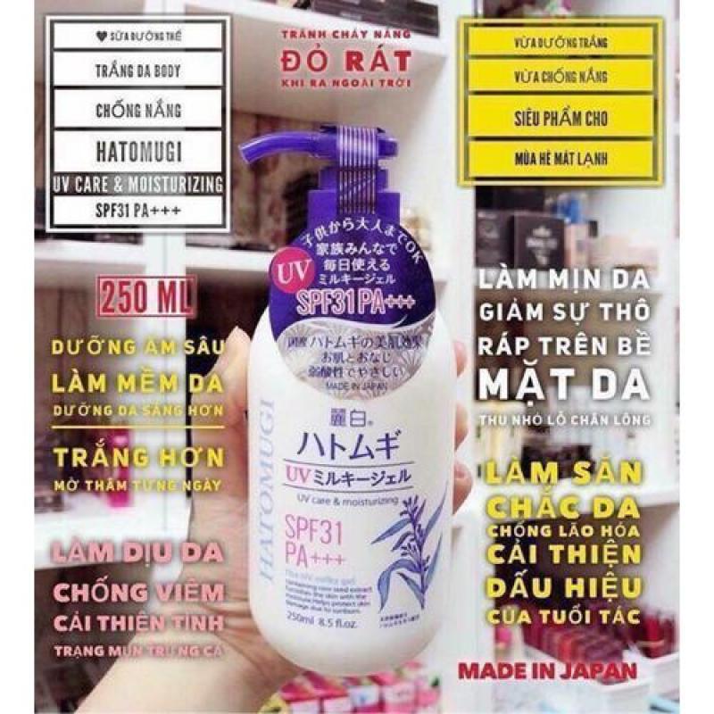 Sữa Dưỡng Thể Chống Nắng Hatomugi_ Nhật Bản - 250ml nhập khẩu