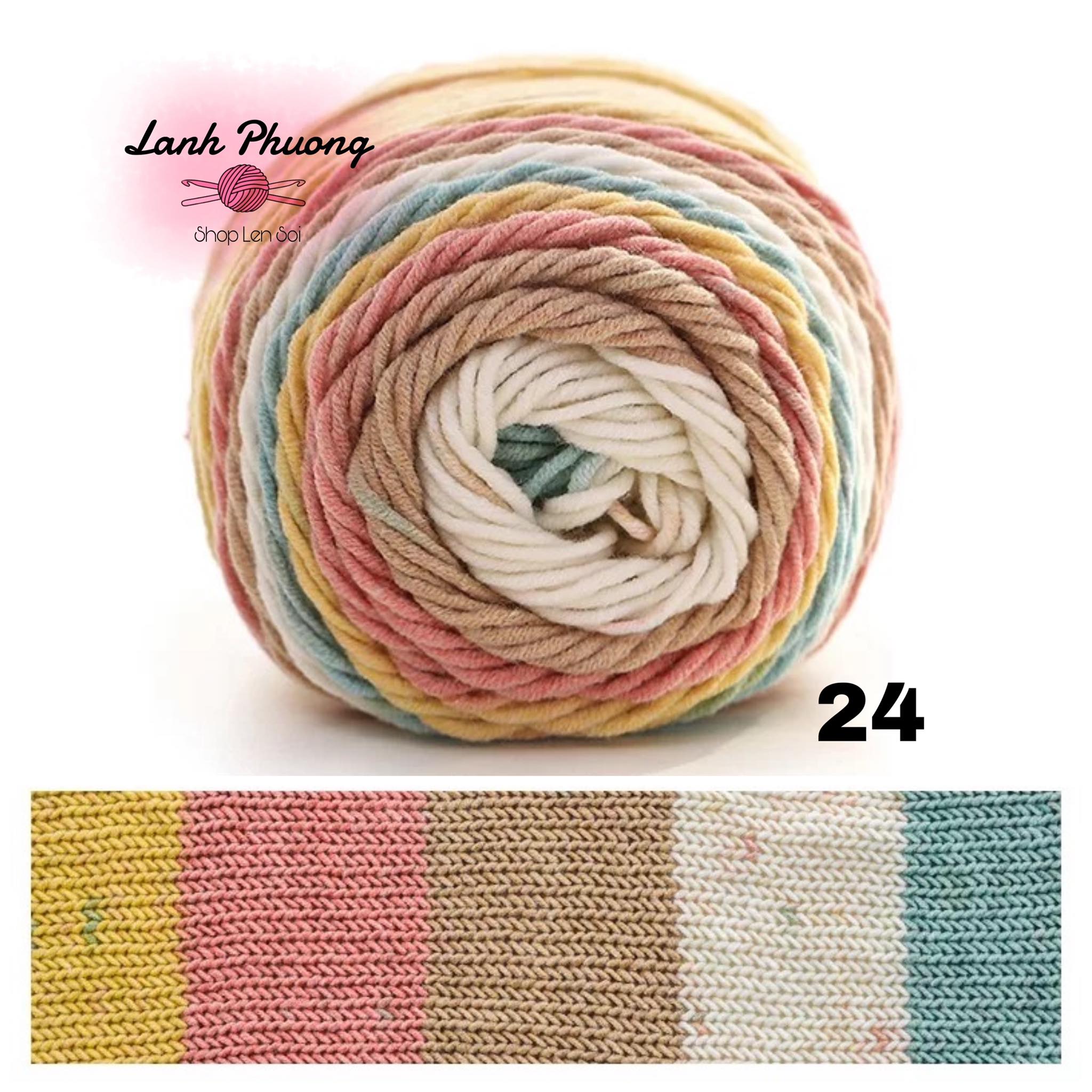 [HCM]Len Cầu Vồng Rainbow 100gr