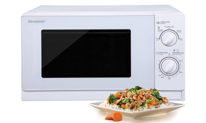 Lò vi sóng cơ Sharp R-201VN-W 20L (Giá áp dụng giao tại HN, HCM& các tỉnh liên hệ shop)