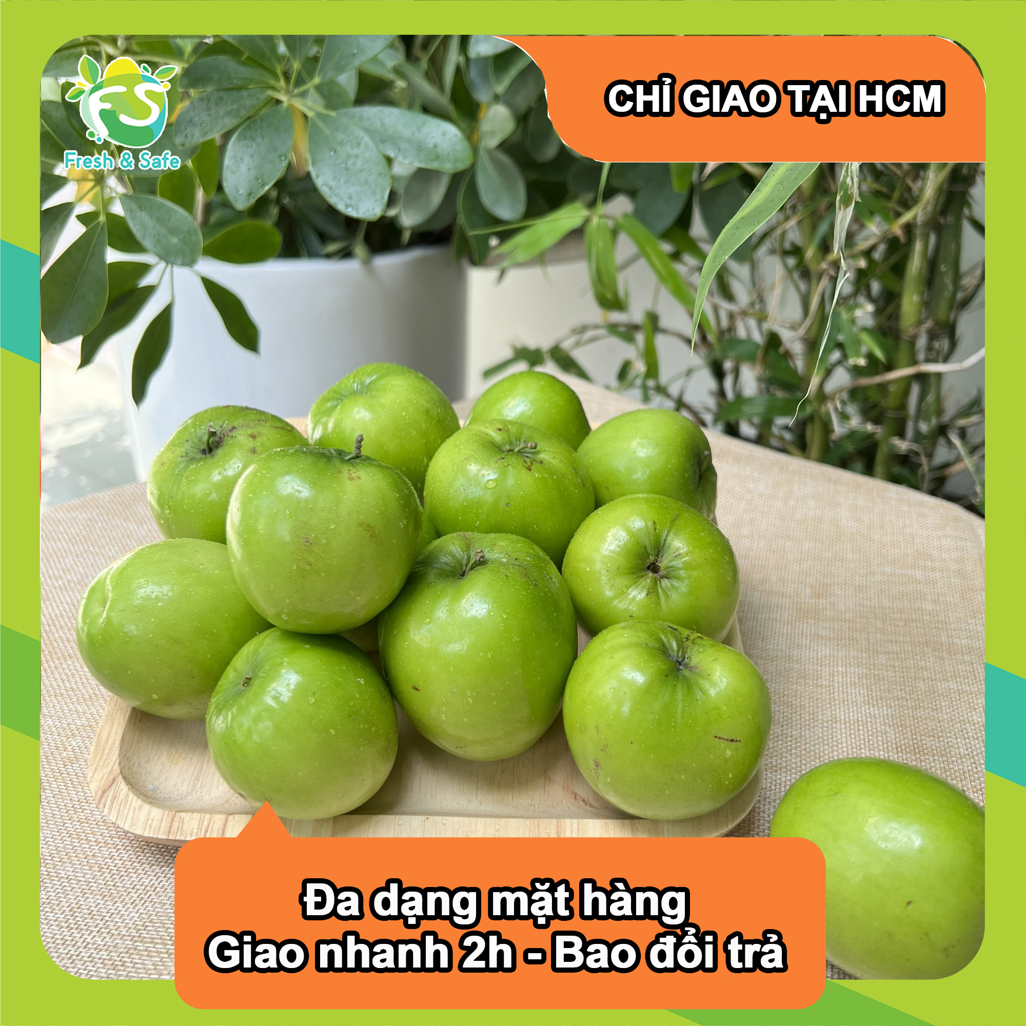 [Chỉ Giao HCM] Táo Xanh Việt Nam (Táo Bơm) - 1kg