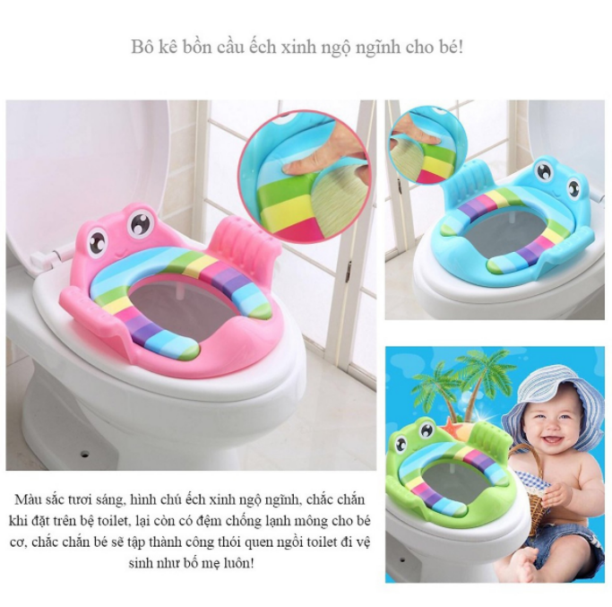 [HCM]Thu gọn bồn cầu ếch cho bé