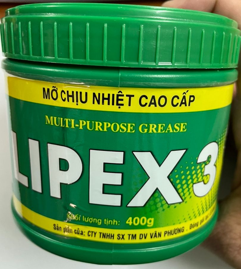 Mỡ bò chịu nhiệt cao cấp lipex3 400g nhà phân phối độc quyền tại tp hcm