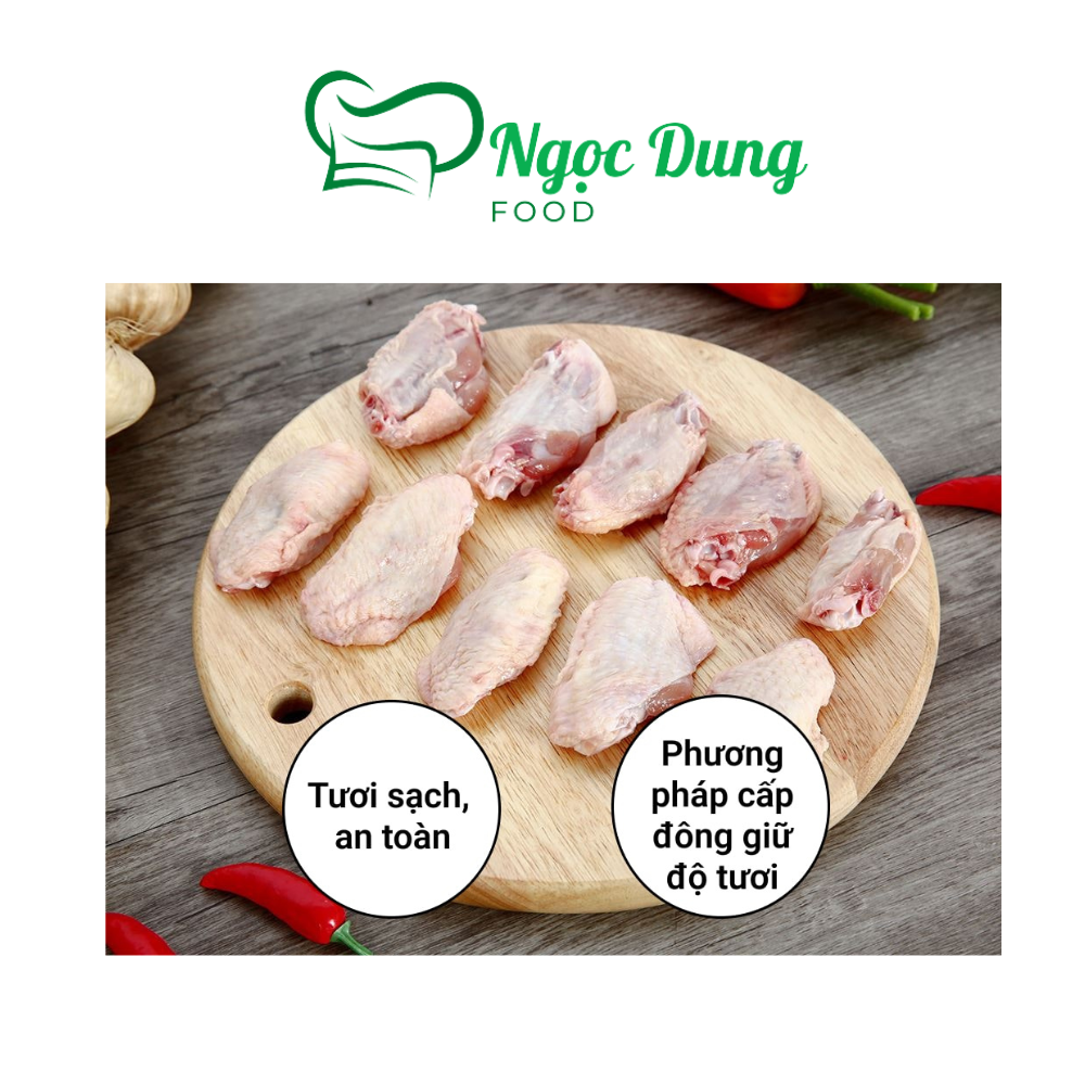 Cánh gà khúc giữa 1kg net 7 (giao tphcm)
