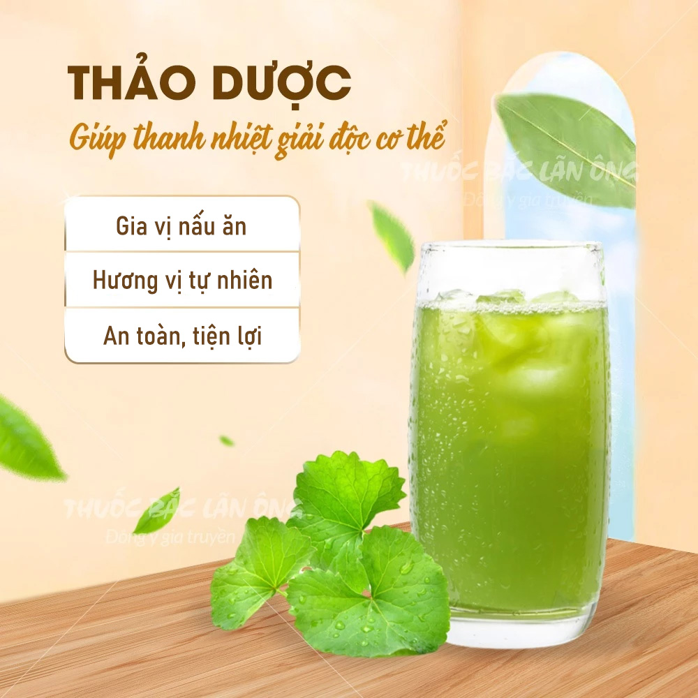 Bột rau má sấy lạnh 1kg, nguyên chất, thơm mịn, bột pha uống detox, thanh lọc cơ thể - Lãn Ông
