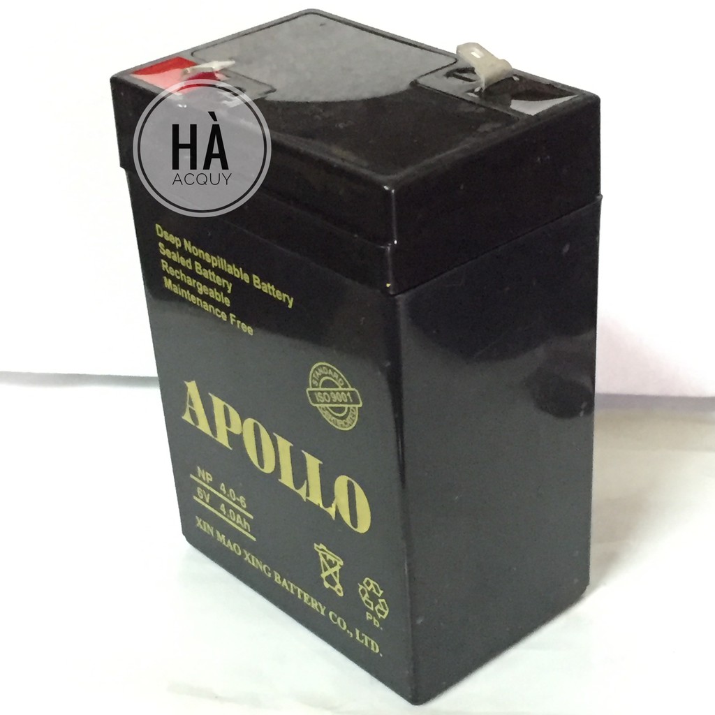 Bình Ắc Quy Khô Apollo 6v, 4Ah NP 4.0-6