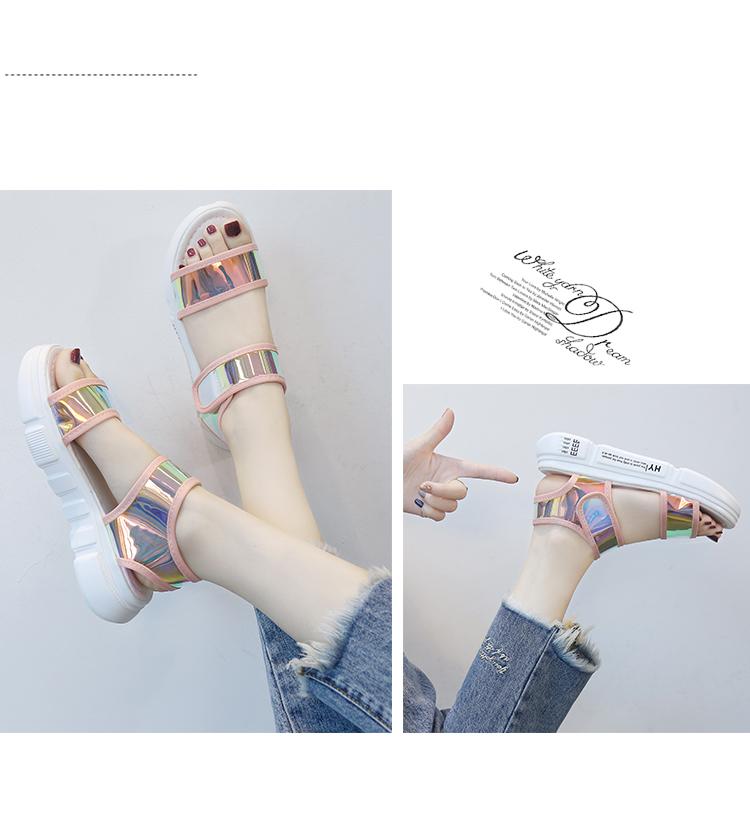 Giày sandal hologram sắc màu (xả hàng)