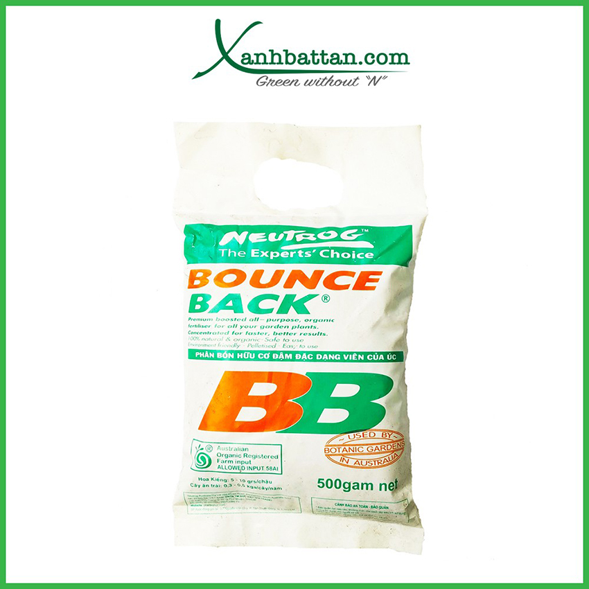 Phân Hữu Cơ Bounce Back Nhập Khẩu Từ Úc Gói 500 Gram