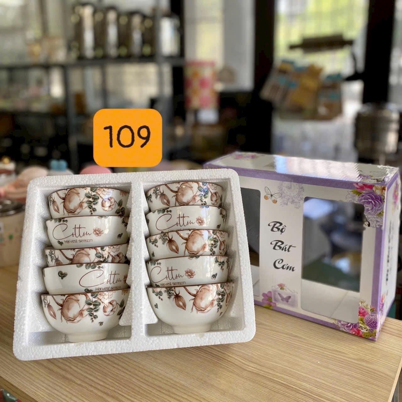 Set 10 bát con ăn cơm 4D
