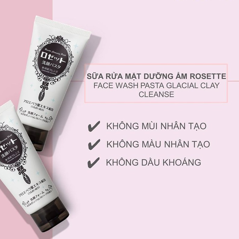 Sữa Rửa Mặt Bùn Khoáng Rosette Nhật Bản 120g