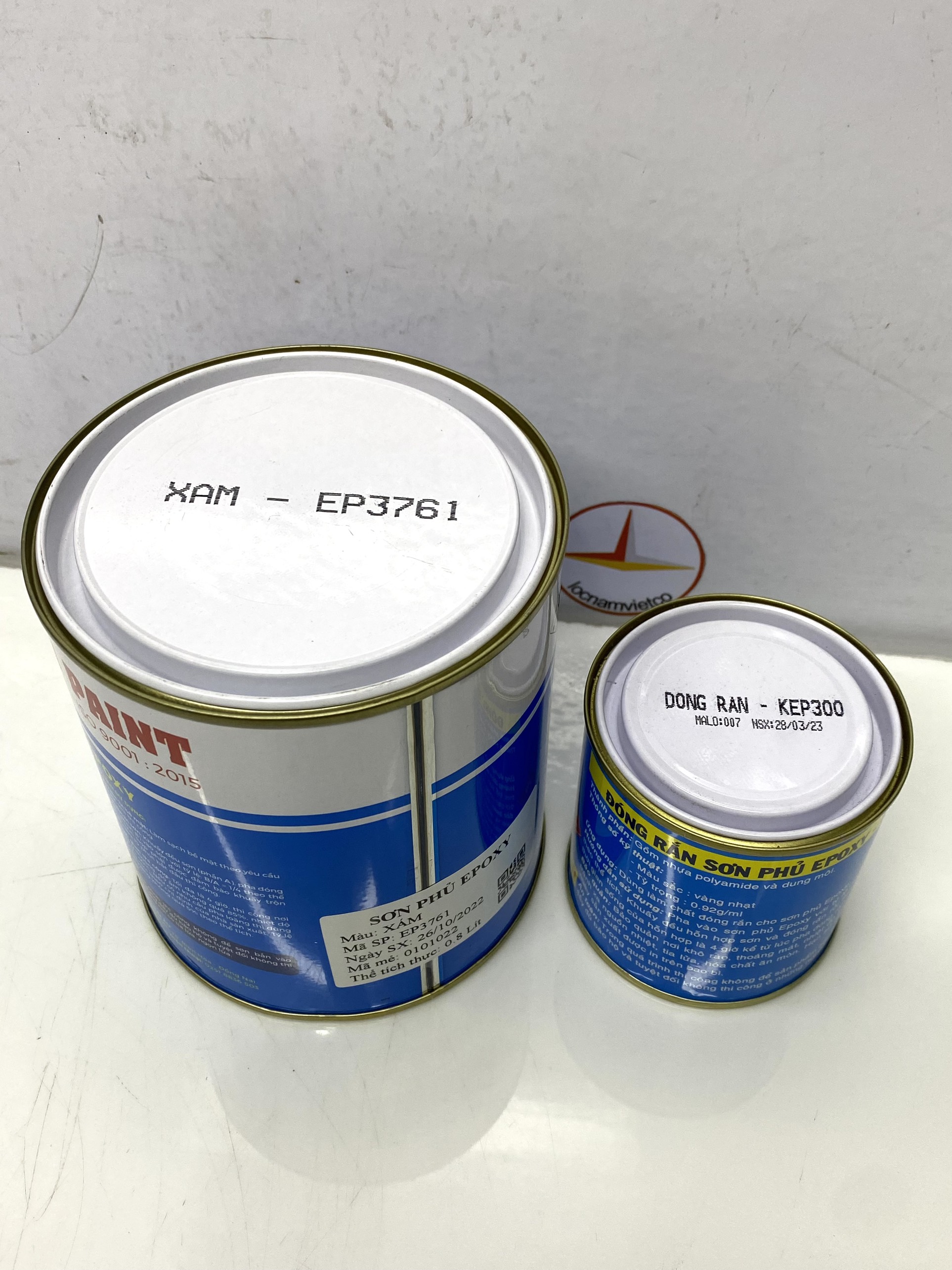 Sơn epoxy Hải Âu màu xám EP 761 1L/Bộ