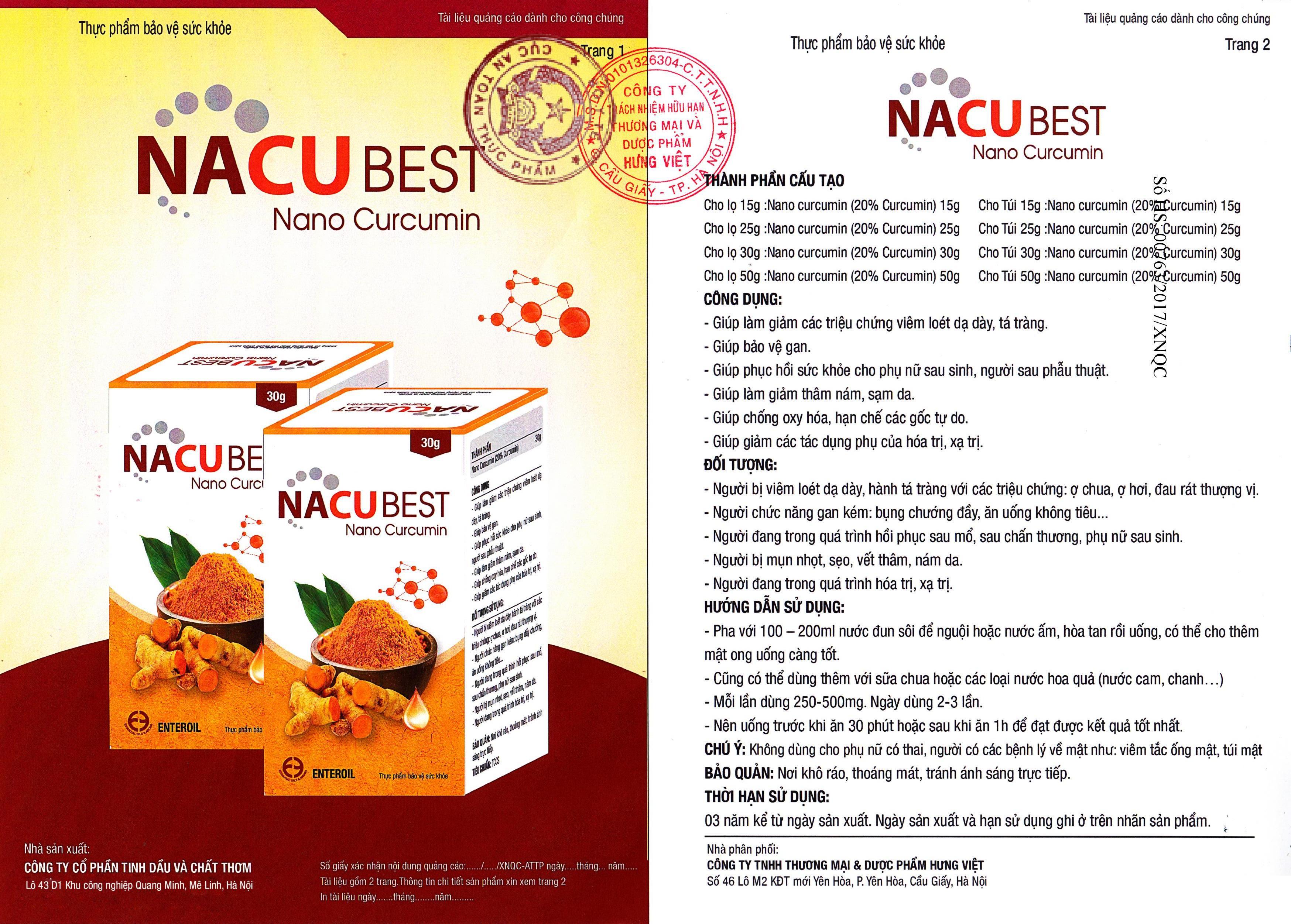 NACUBEST NANO CURCUMIN 50G