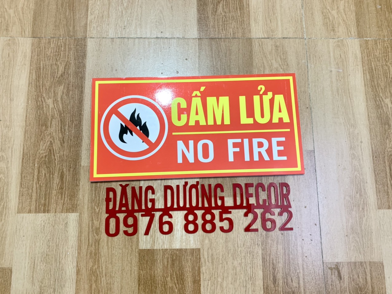 BIỂN BÁO CẤM HÚT THUỐC - CẤM LỬA..