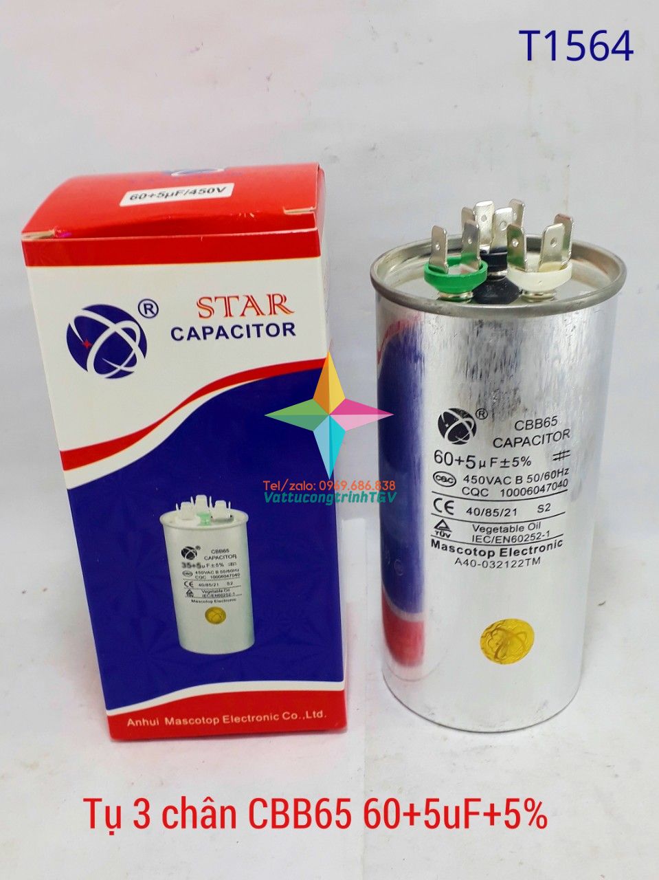Tụ điều hòa MASCOTOP CBB65 60uF+5%