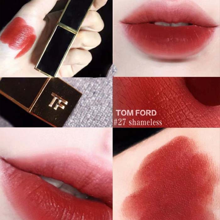 Son #TomFord 27 Shameless- Màu Đỏ Gạch cực Tây.