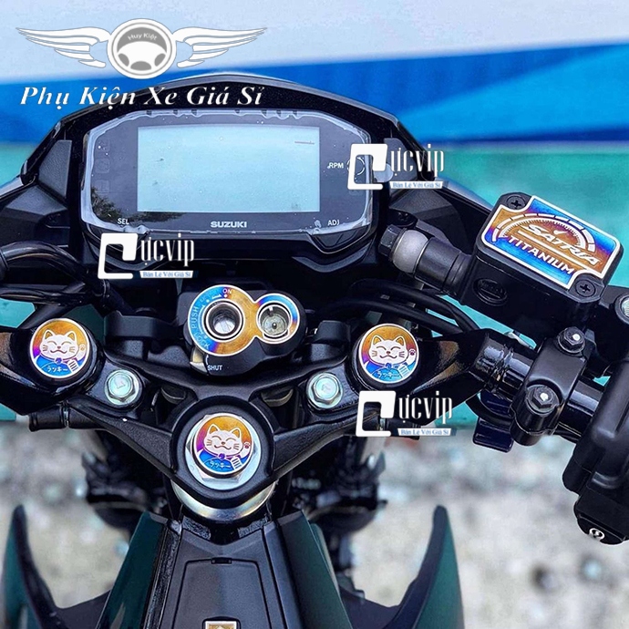 [HCM]Combo Chụp Ổ Khóa Và Nắp Dầu Raider Titan MS1924