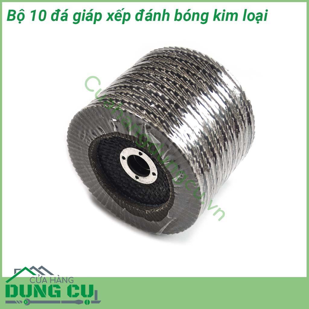 Bộ 10 giáp xếp đánh bóng kim loại