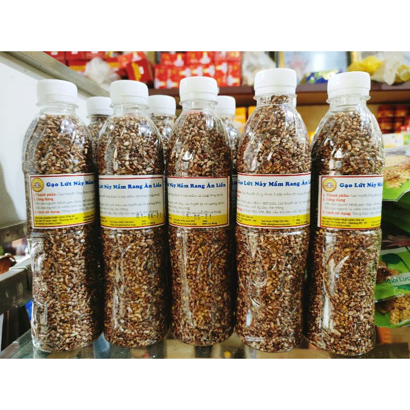 GẠO LỨT NẢY MẦM RANG ĂN LIỀN (Rang củi)