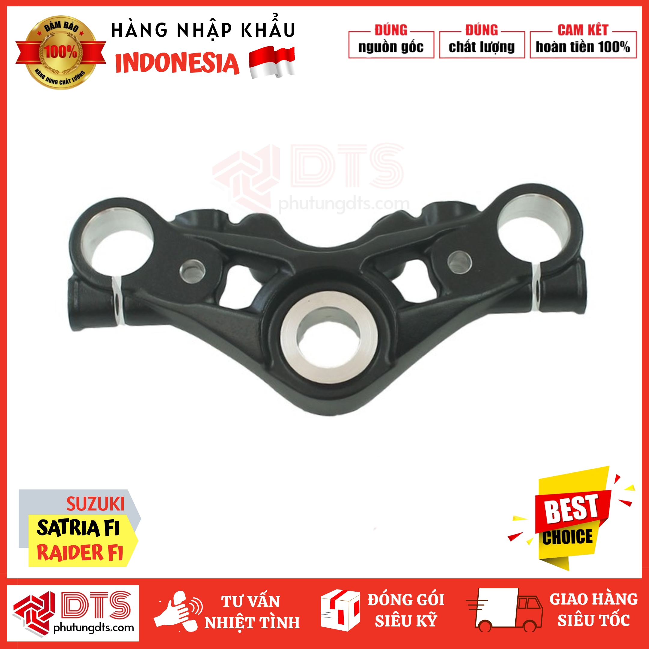 Chảng ba trên Satria Fi - Raider Fi nhập chính hãng Suzuki indo