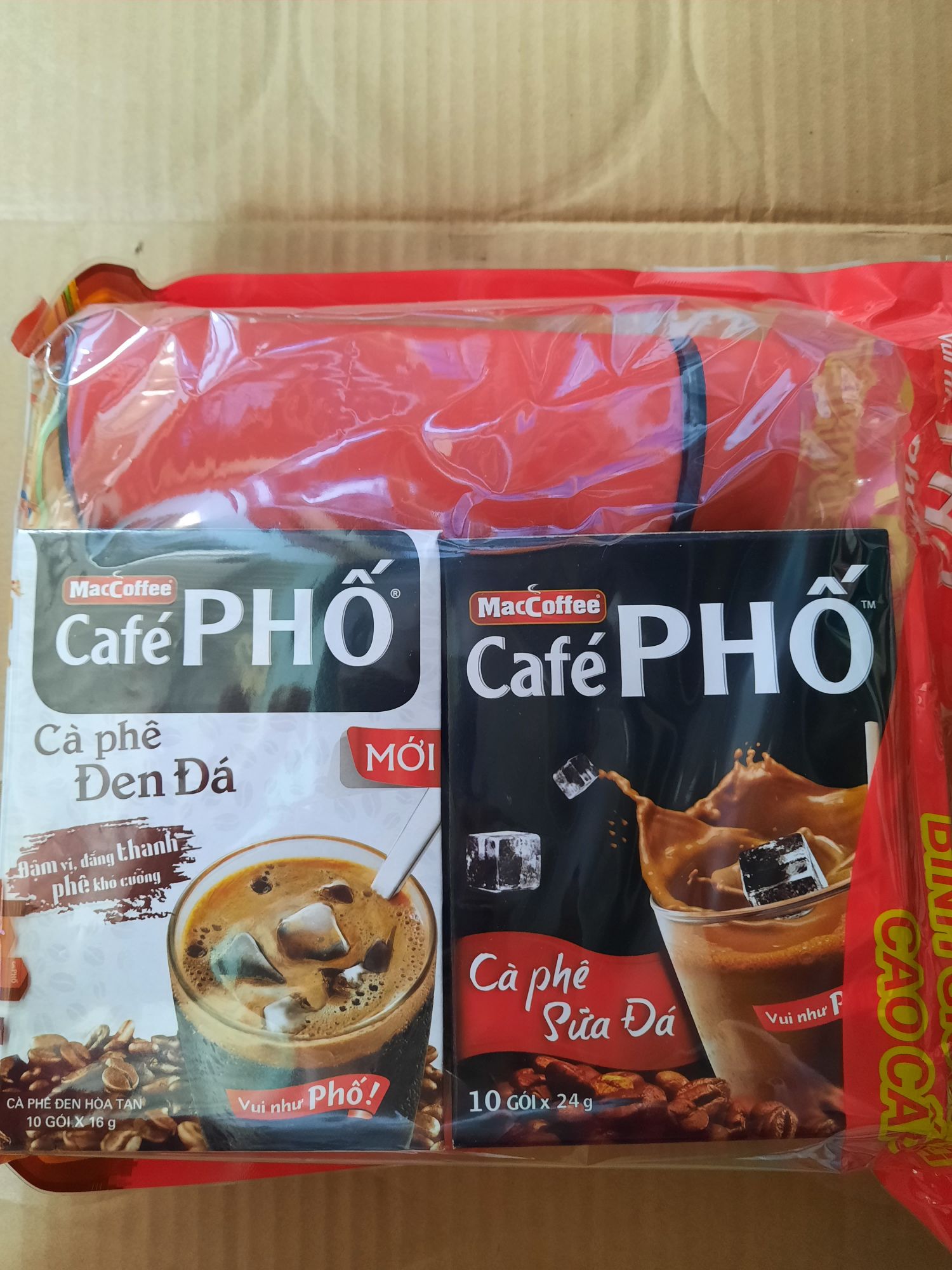 Combo cà phê PHỐ đen đá+ sữa đá tặng 1 bình giữ nhiệt