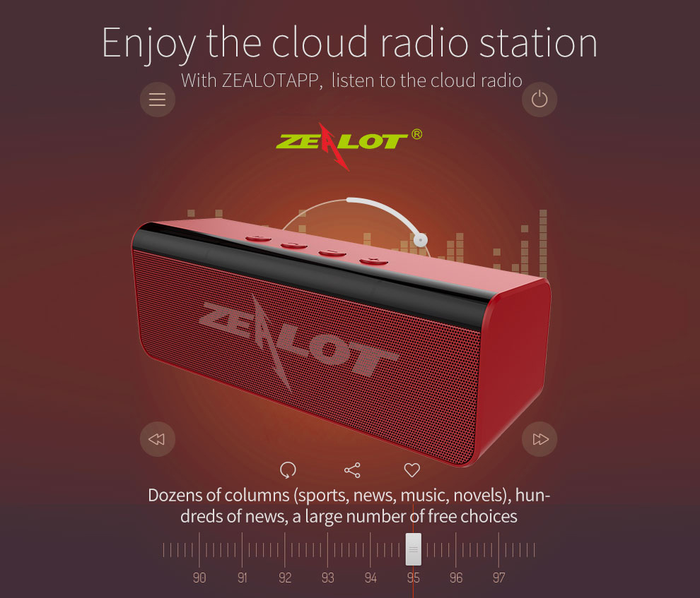 Loa bluetooth Zealot siêu Bass S31