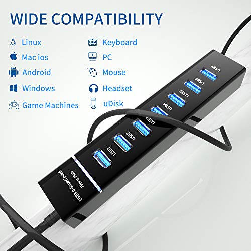 Hub Chia 7 Cổng USB 3.0 - Bộ Chia 7 Cổng USB 3.0