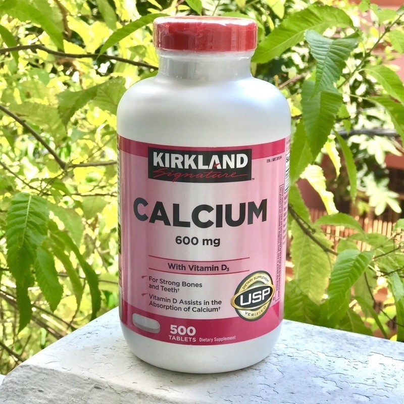 🌷🌸Viên Uống Kirkland Calcium 600Mg With Vitamin D3 Của Mỹ 500 Viên🌸🌷 cao cấp