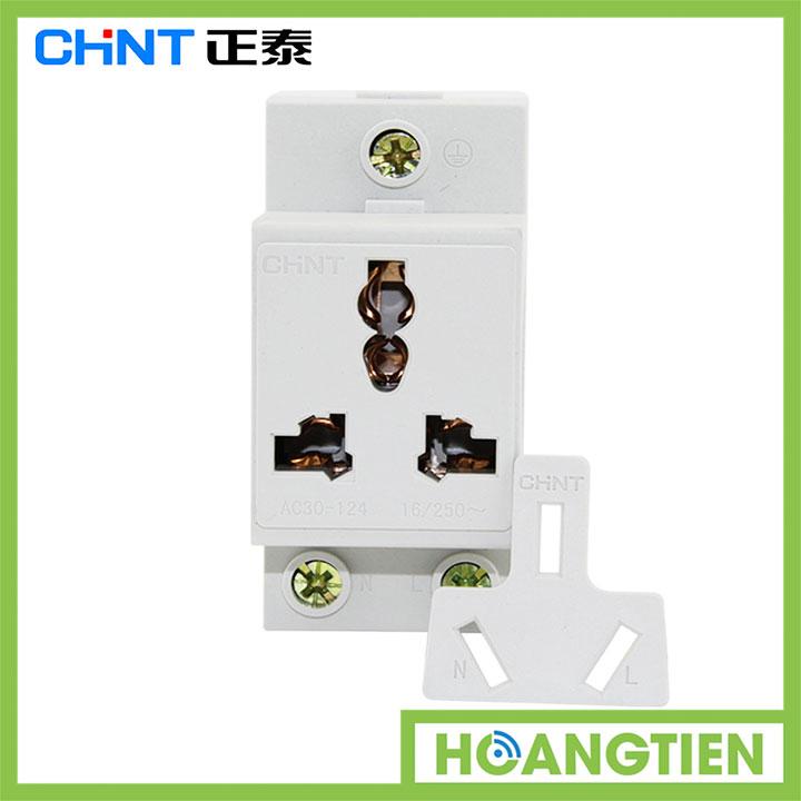 Ổ cắm thanh ray 3 chấu chint ac30-124