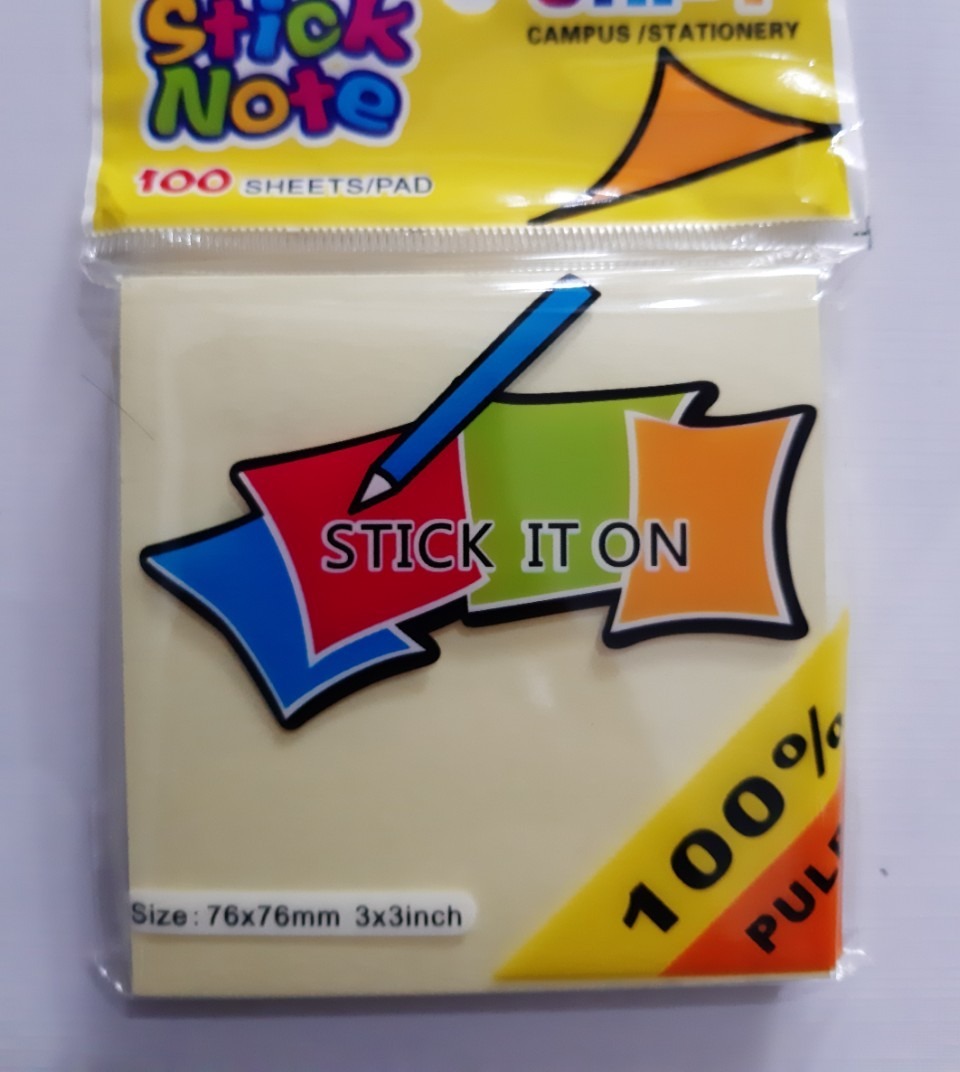 1 xấp giấy note uni t3*3