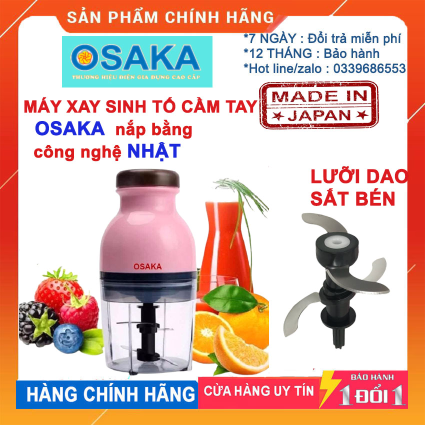 [HCM][ SUPER SALE  - SALE KHỦNG NHẤT ] Máy xay mini đa năng hàng xuất nhật OSAKA đầu dẹt - Máy xay sinh tố OSAKA - Máy xay sinh tố mini đa năng Xay Thịt - Xay Đá - Hoa Quả Siêu Nhanh Xay Nhuyễn Mọi Thứ Thứ Thật Dễ Dàng