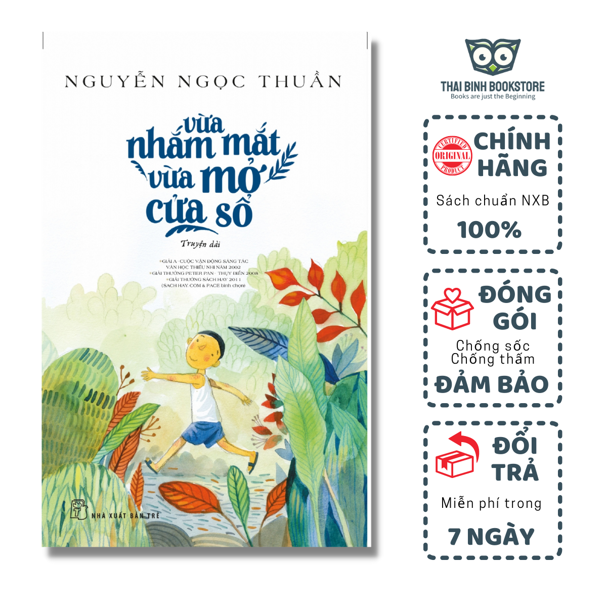 Sách - vừa nhắm mắt vừa mở cửa sổ - tiểu thuyết - thái bình bookstore