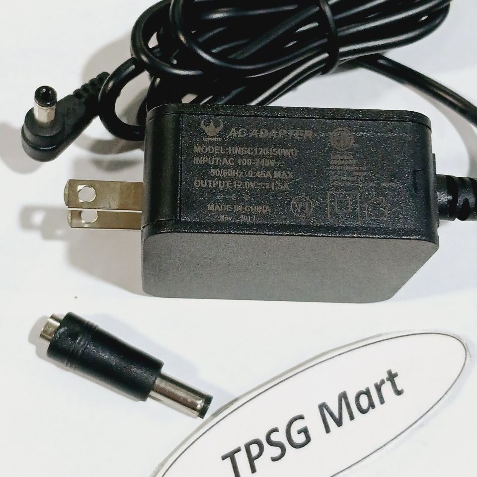 Nguồn adapter dc 12v - 1.5a + đầu đổi ra 5.5mm x 2.1mm)