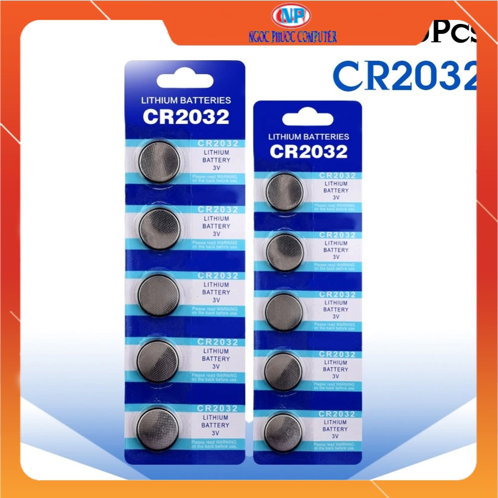 Combo of 10 Cr2032 Lithium Batteries