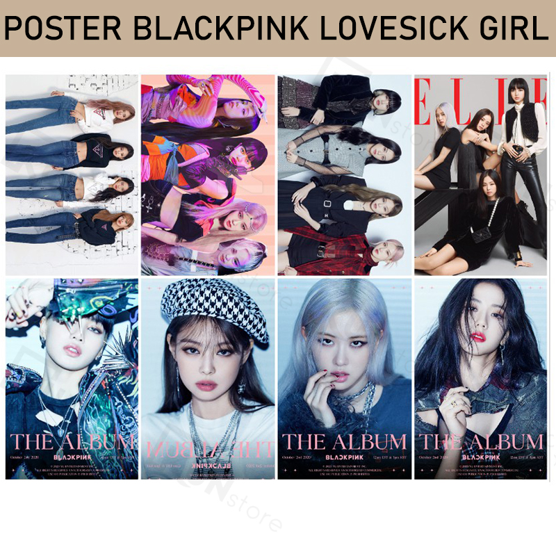 Poster BACKPINK Lovesick Girls - Khổ A3