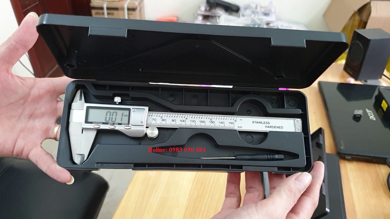 Thước cặp điện tử thép không gỉ 150mm,Tặng pin sơ cua ,Thước kẹp điện tử 150mm - Thước cặp điện tử cao cấp HT426 426