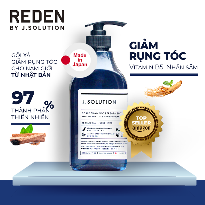 Combo bộ 3 "phải có" (dầu gội 500ml + gel tắm 500ml + xịt thơm quần áo 200ml) Nhật Bản REDEN by J.Solution