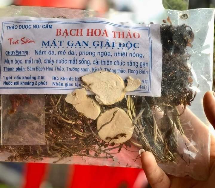 COMBO 10 gói trà thảo mộc Bách Hoa Thảo (Mát Gan Giải Đôc)
