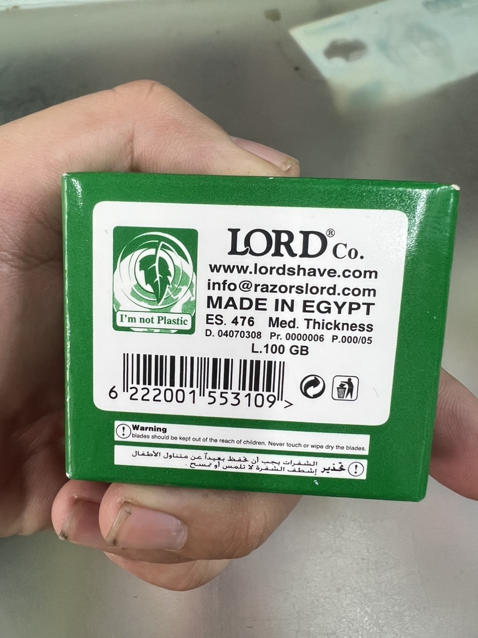 Dao lam nửa lưỡi LORD hộp 110 chiếc