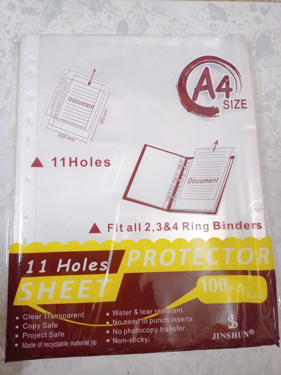 [giá siêu sốc ] Bìa lá lỗ A4 ( 1 xấp x 100 lá ) - VPP Đại Ngọc Thùy