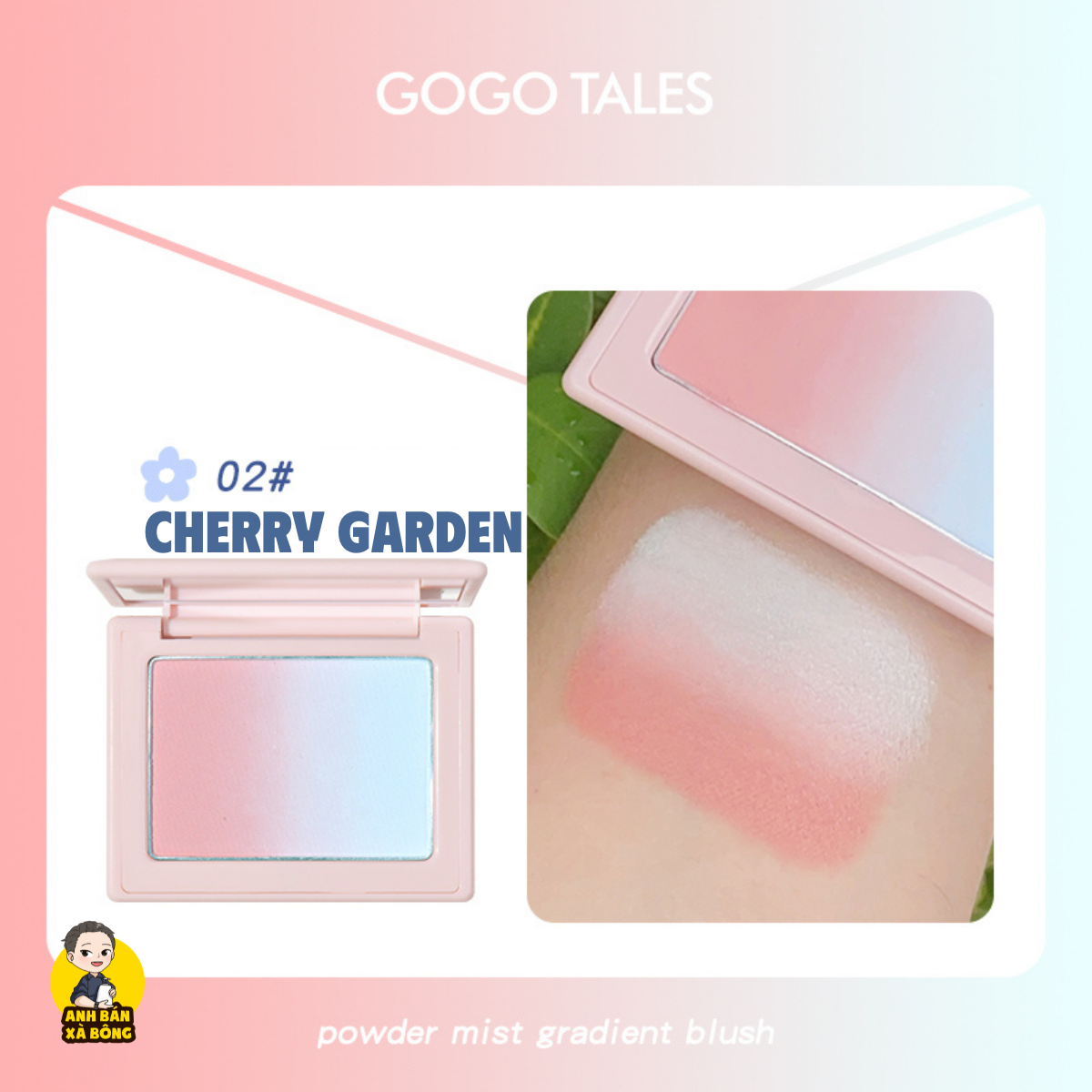 Phấn Má Hồng GOGO TALES Powder Mist Gradient Blush GT425