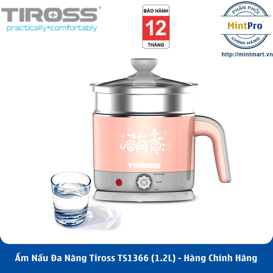 Ấm nấu đa năng tiross ts1366 - hàng chính hãng
