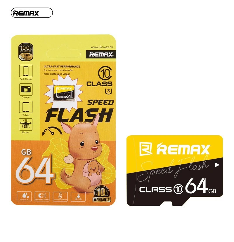Thẻ nhớ MicroSDXC Remax 64GB / 128GB Class 10 U3 (2 phân loại) Nhất Tín Computer