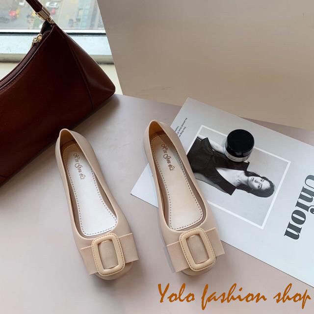 [Hoàn tiền 15%]Giày nhựa đi mưa đính nơ xinh xắn siêu mềm êm chân - Hàng QC cao cấp GN6