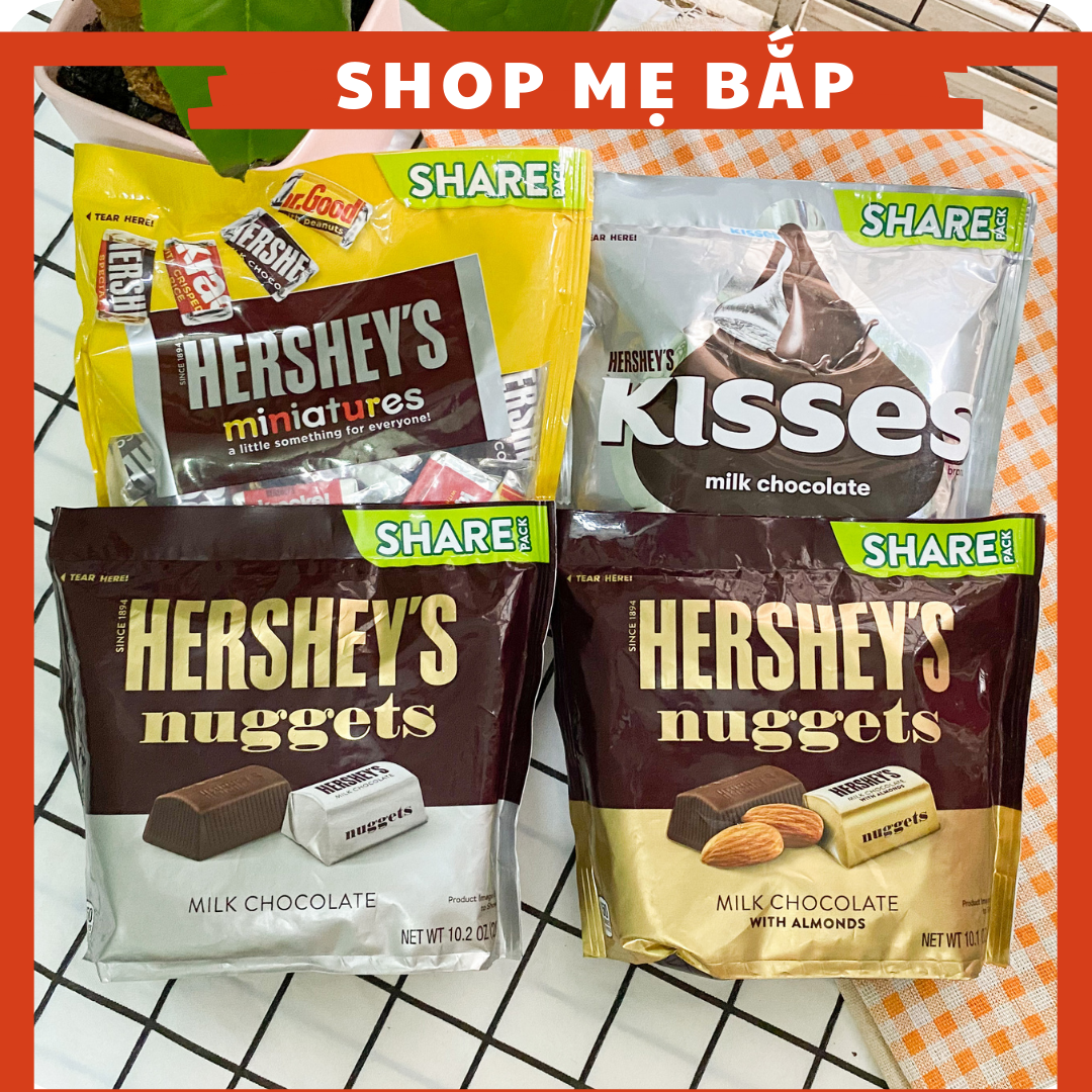 Kẹo Socola Hershey Mỹ Đủ Vị - Chocolate Shop Mẹ Bắp [Date 09/2022]