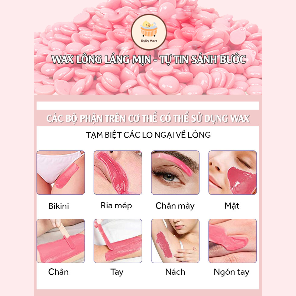 Sáp wax lông cao cấp siêu bám [ 100gr ] Sáp dừa sữa coconut