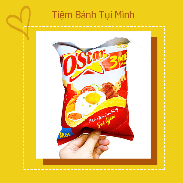 Bánh O'star cơm tấm sườn trứng Sài Gòn 32g