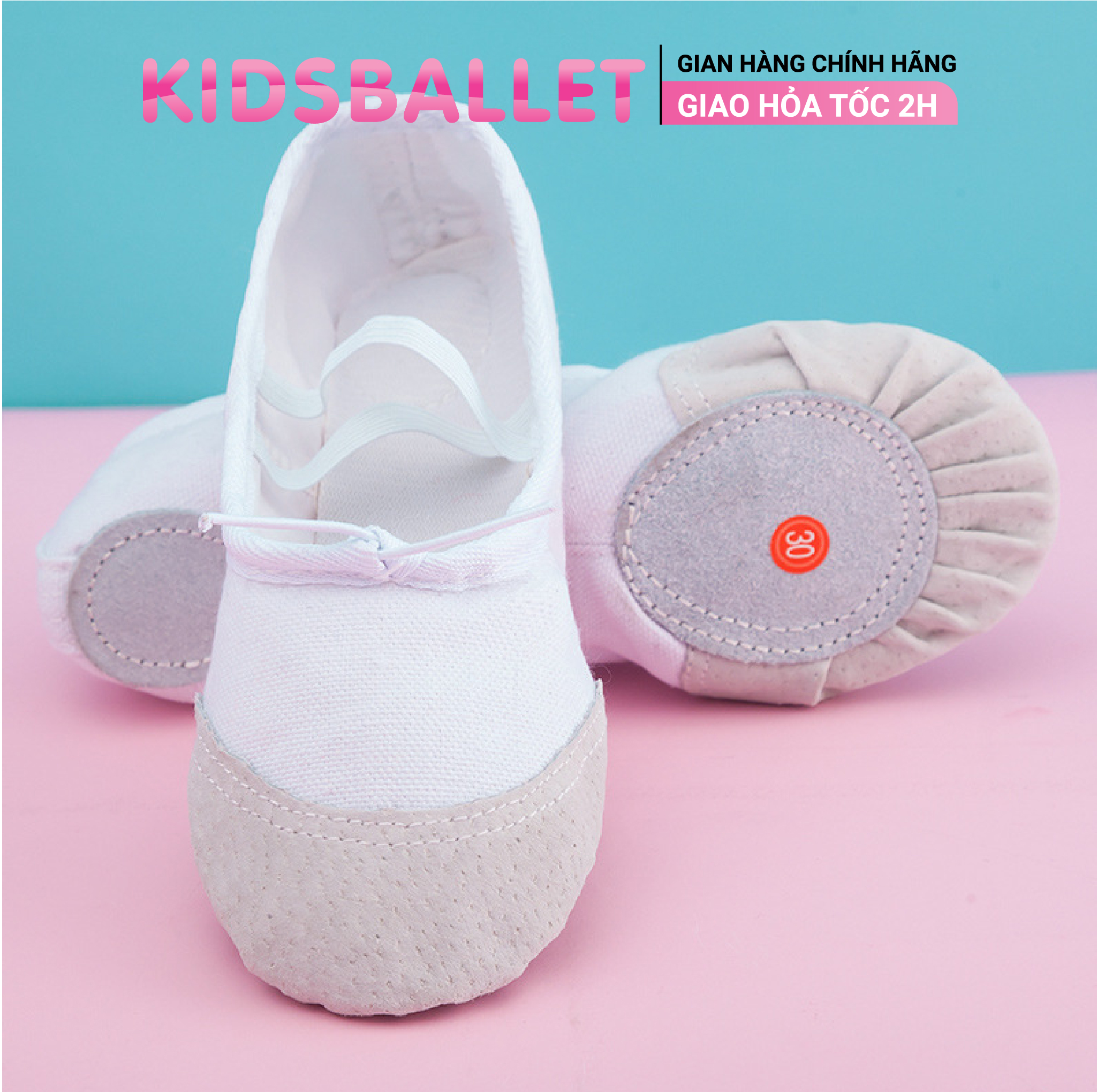 Giày Múa Cho Bé KIDSBALLET Giày Múa Ba Lê Giày Múa Trẻ Em